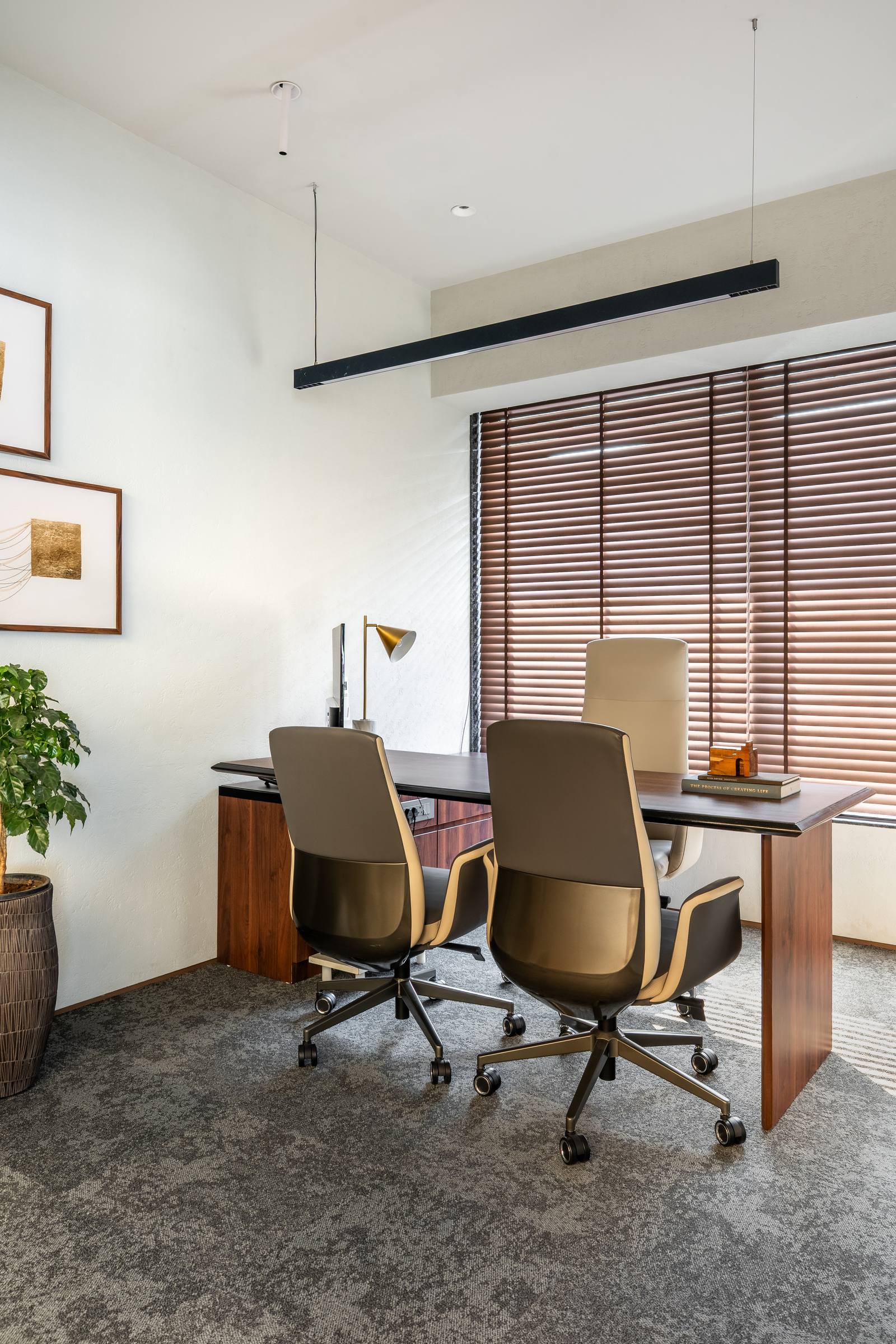 Interior design project execution on site