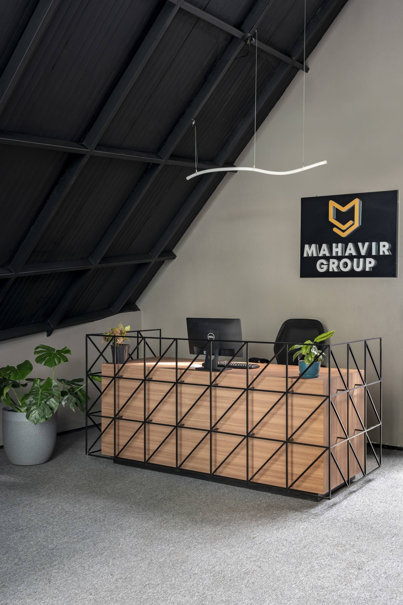 Premium branded reception showcase