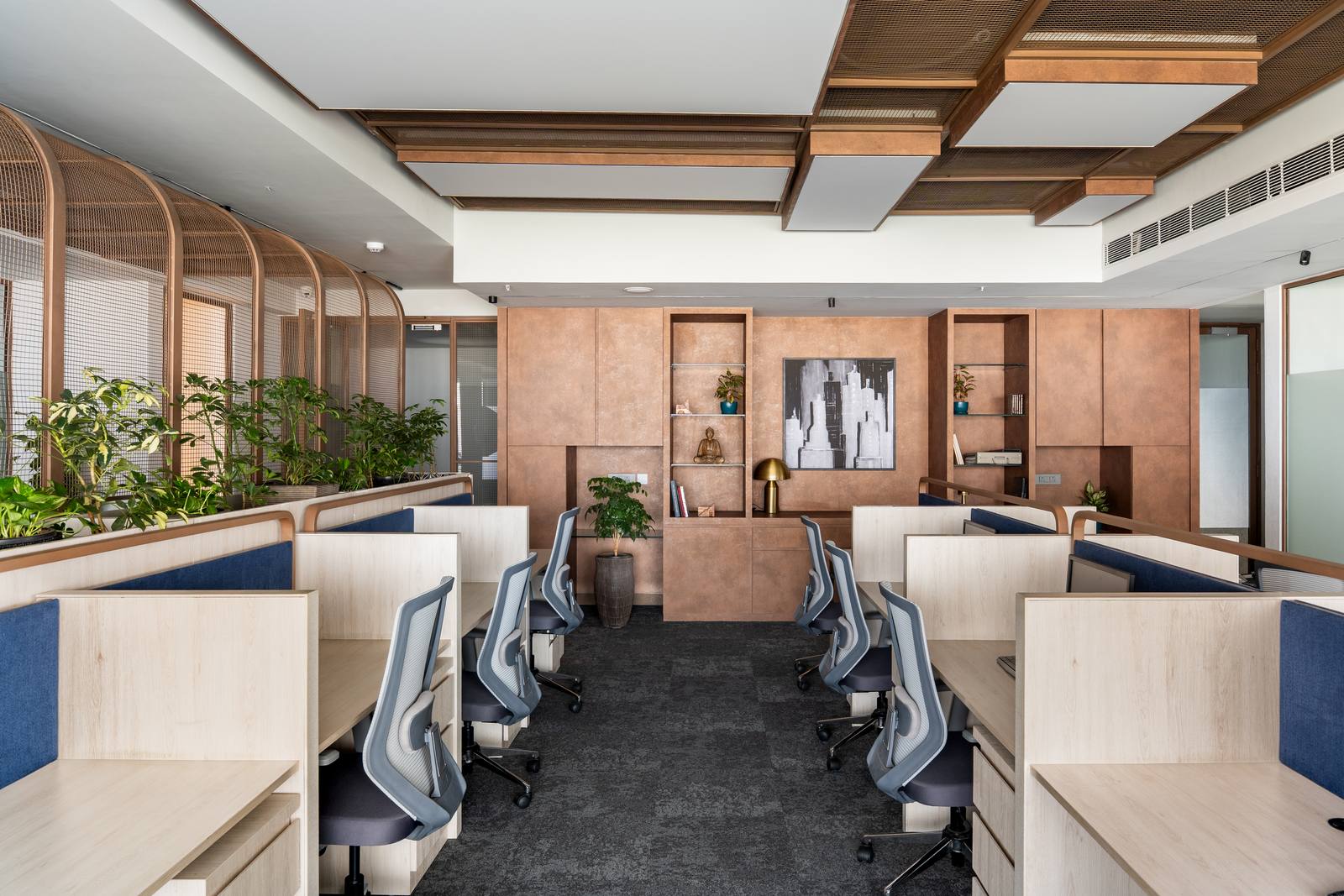 Office interior design open workspace