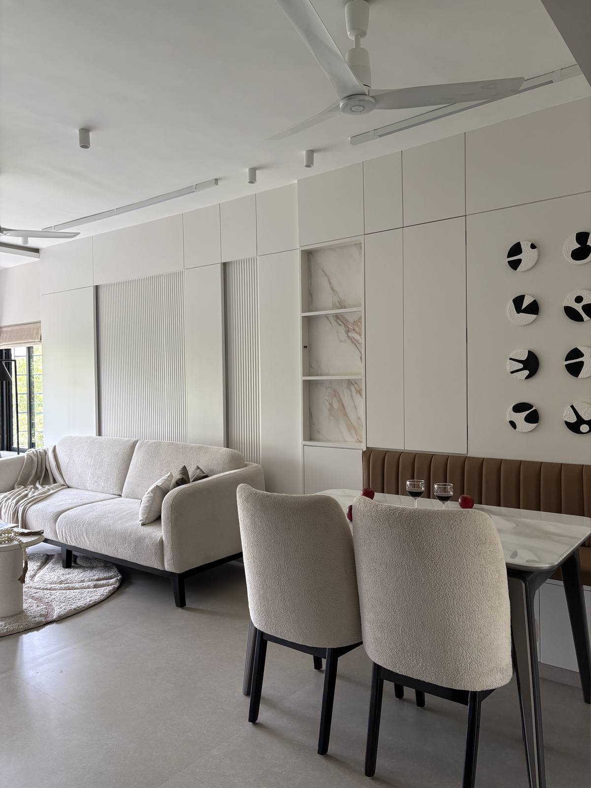 Luxury villa living and dining detail by Beyond Briks